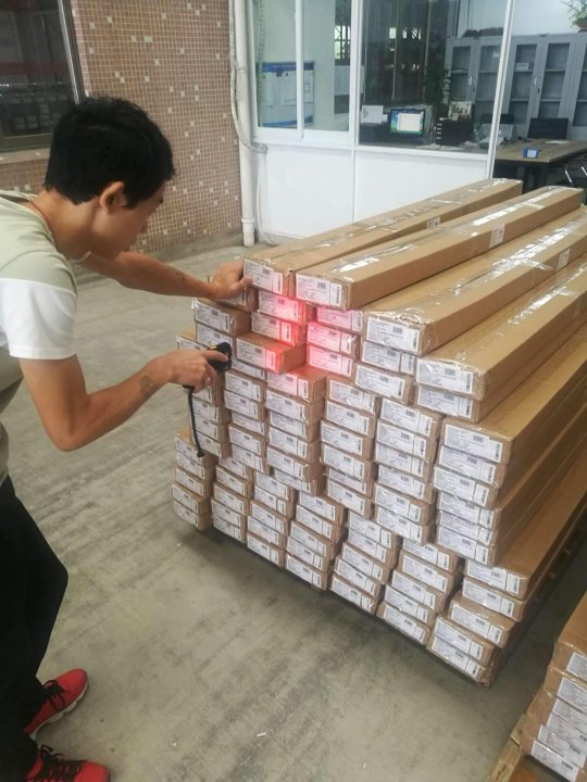 Barcode scanning of completed goods